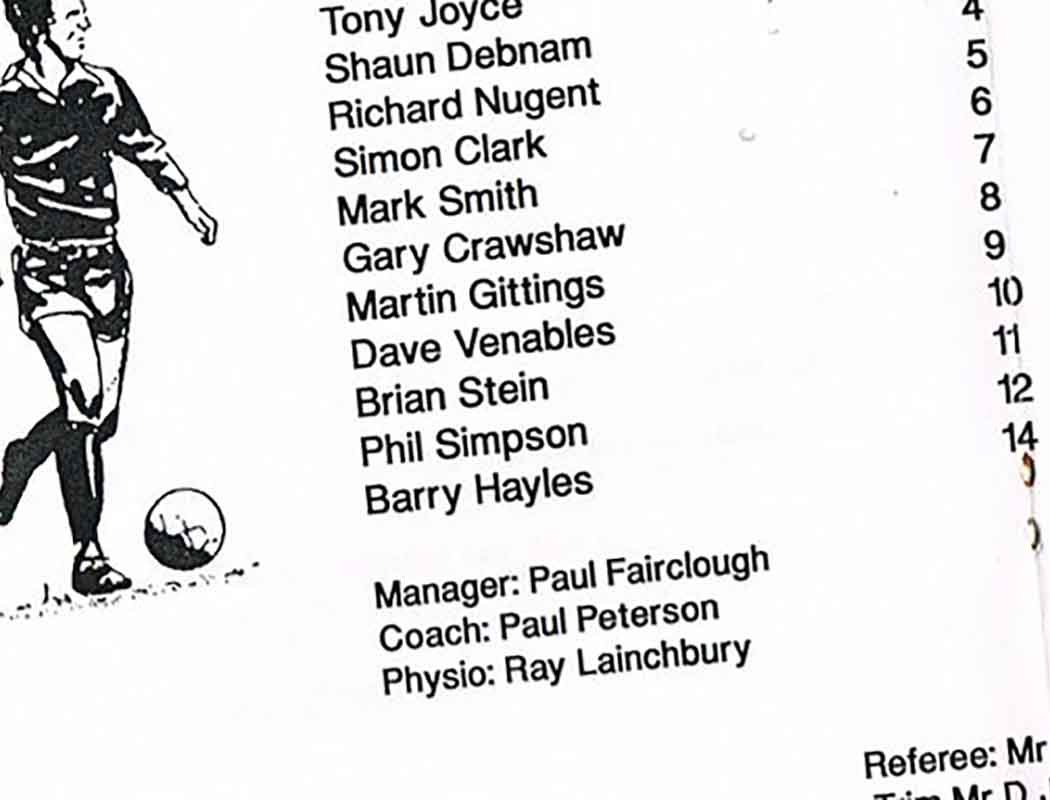 We never failed to win a match that Brian Stein scored in either; 13 goals in 18 total outings showing you why we won so many.
