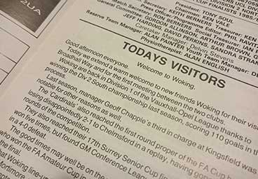 We first crossed paths with Woking back in 1987, but we weren't quite ready for them...