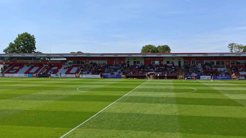 The Main Stand at the Lamex Stadium