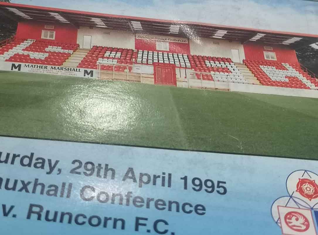 Our once-a-week dose of nostalgia continues to punt you through the Covid crisis – and our latest edition is placing Runcorn FC centre stage