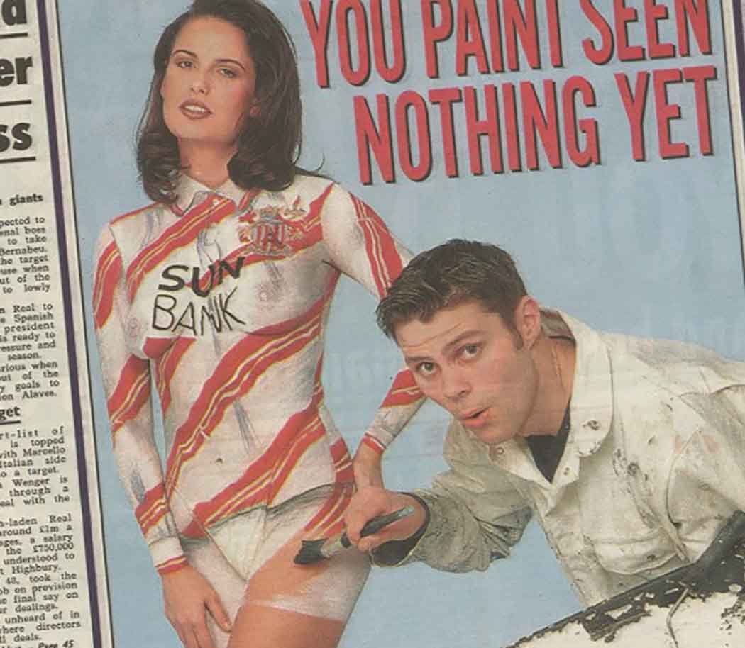 The iconic Robin Trott feature in The Sun, January 1998