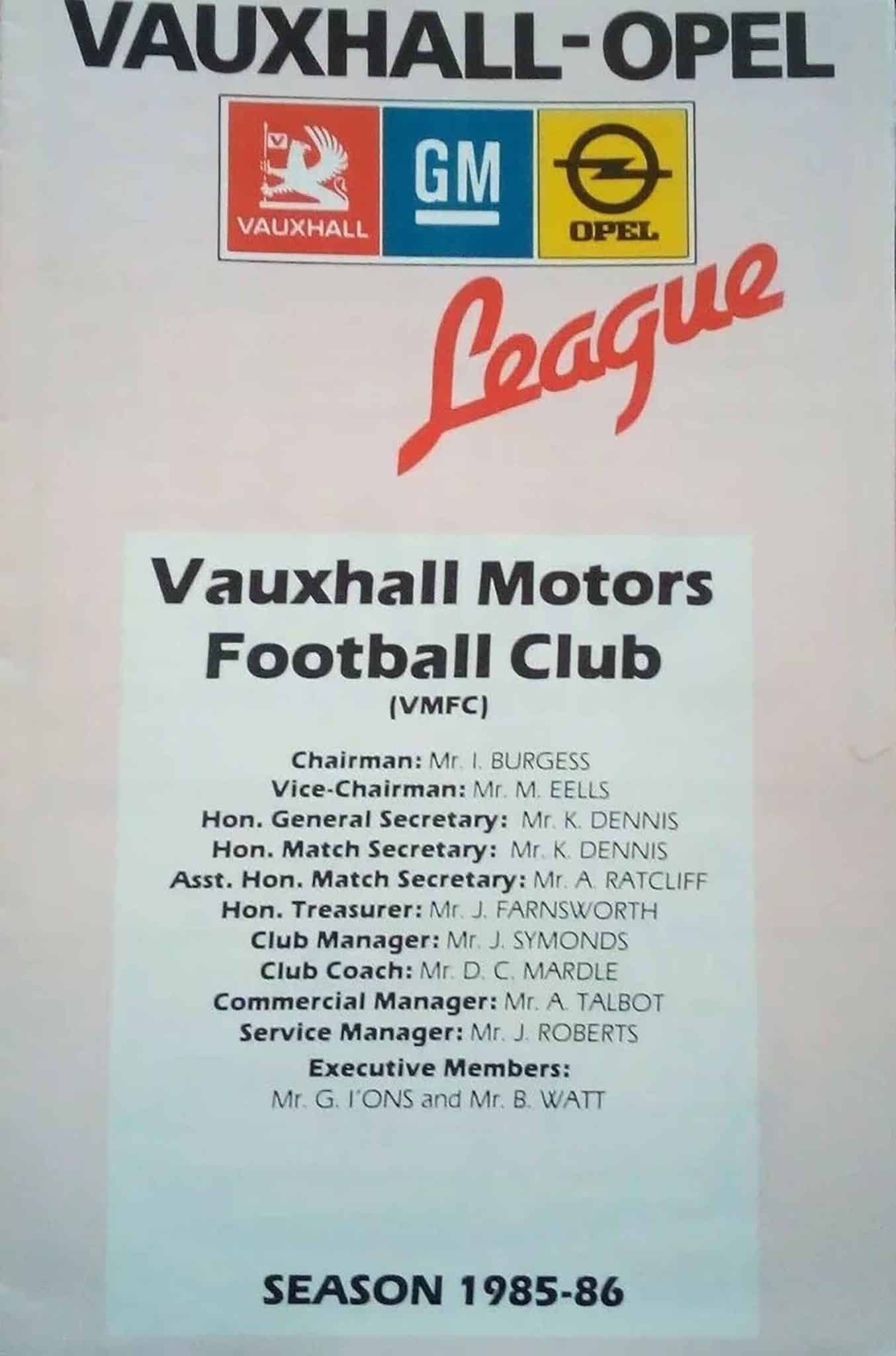 Vauxhall Motors (Luton) joined the Isthmian League in the same year Vauxhall started its sponsorship of the competition
