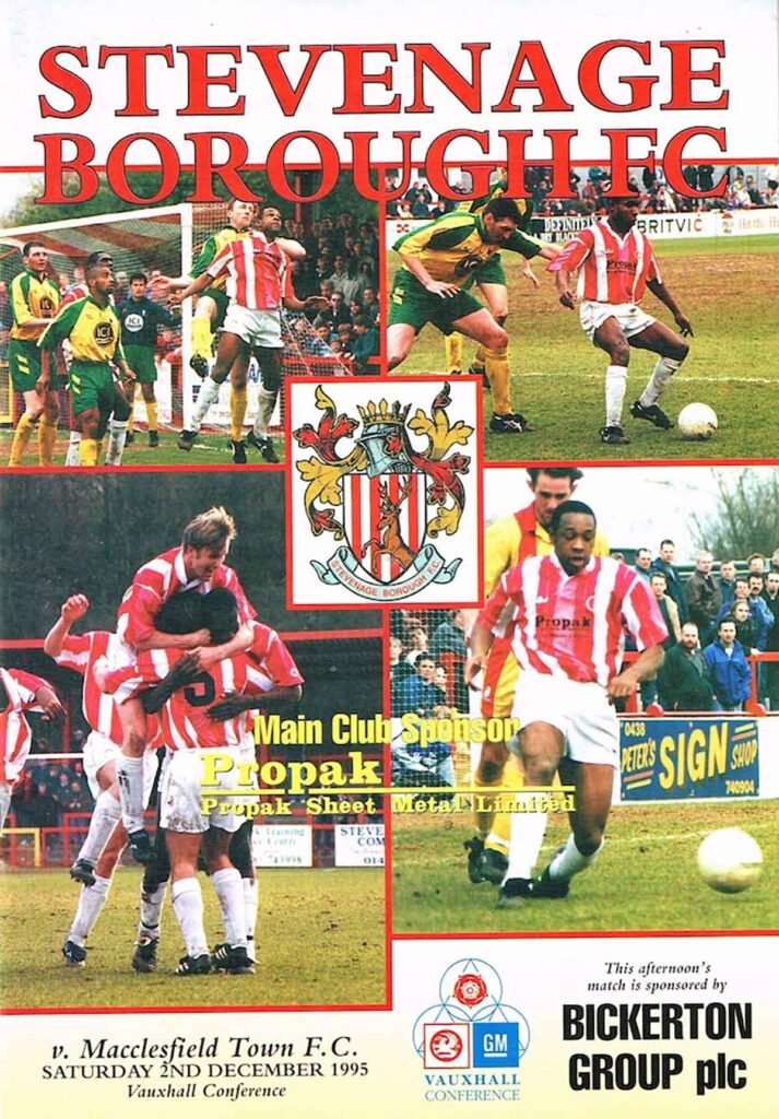 Boro' welcomed Macclesfield Town to Broadhall Way in December 1996 for a top-of-the-table showdown